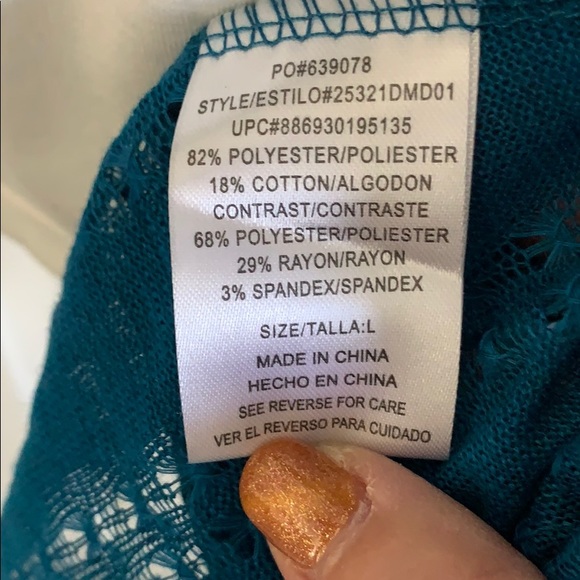 NWT HeartSoul Layered Top with Black Belt - Picture 6 of 9